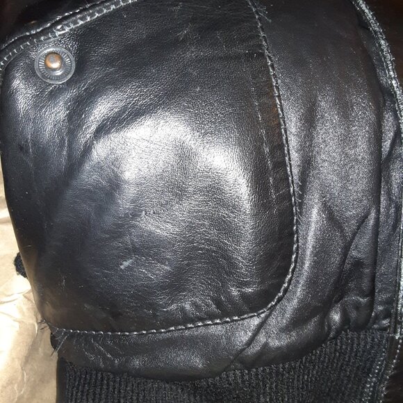 NRA CCW Benefactor Leather Bomber Jacket * Men XL * 56" Chest x 27" Length * EUC - Picture 7 of 15